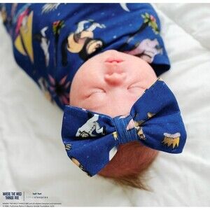 Little Sleepies Bamboo Headband Bow Where the Wild Things Are